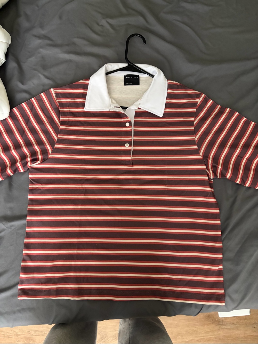 ASOS Striped Long Sleeve Polo